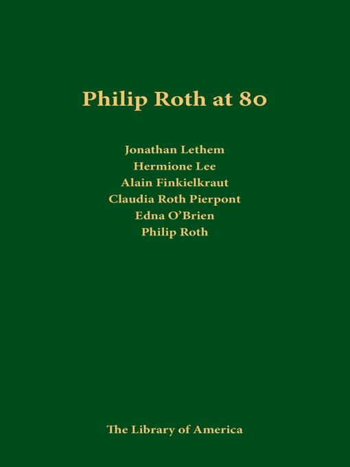 Title details for Philip Roth at 80 by Philip Roth - Wait list